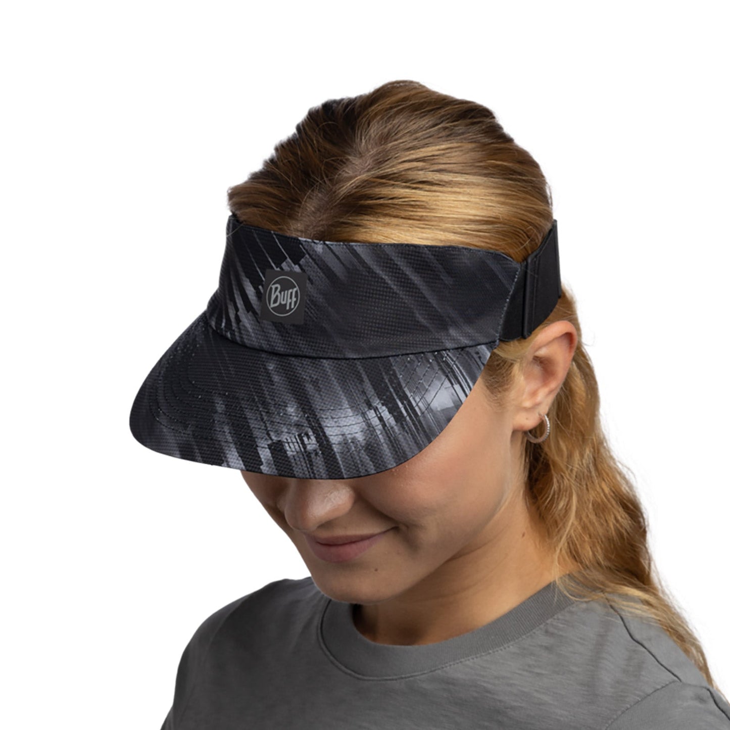 Buff Unisex Mens Womens Go Visor Adjustable Running Cap - Jaru Black