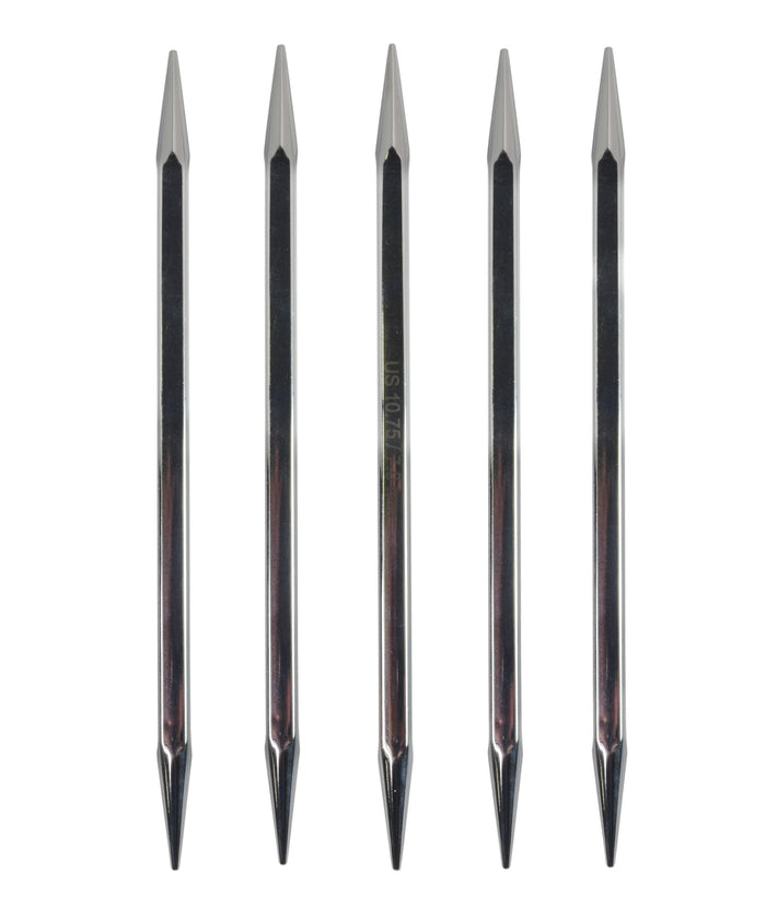 6 Inch Knitter's Pride Nova Platina Cubics Double Pointed Needles-Needles-Knitter's Pride-US 8, 5.0mm-Alpaca Direct