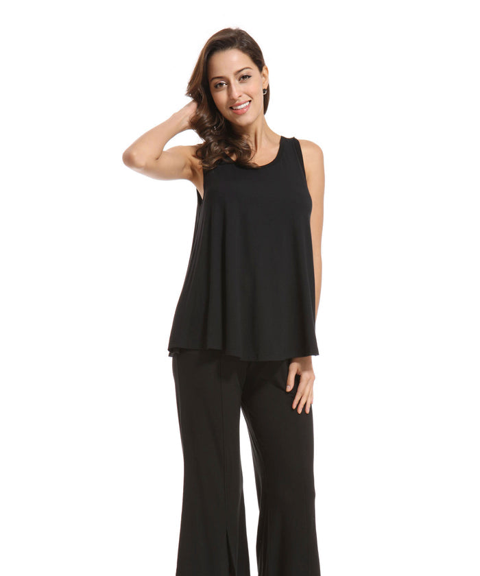 Bamboo Slit Back Tank Top-Apparel-Alpaca Direct-S/M-Alpaca Direct