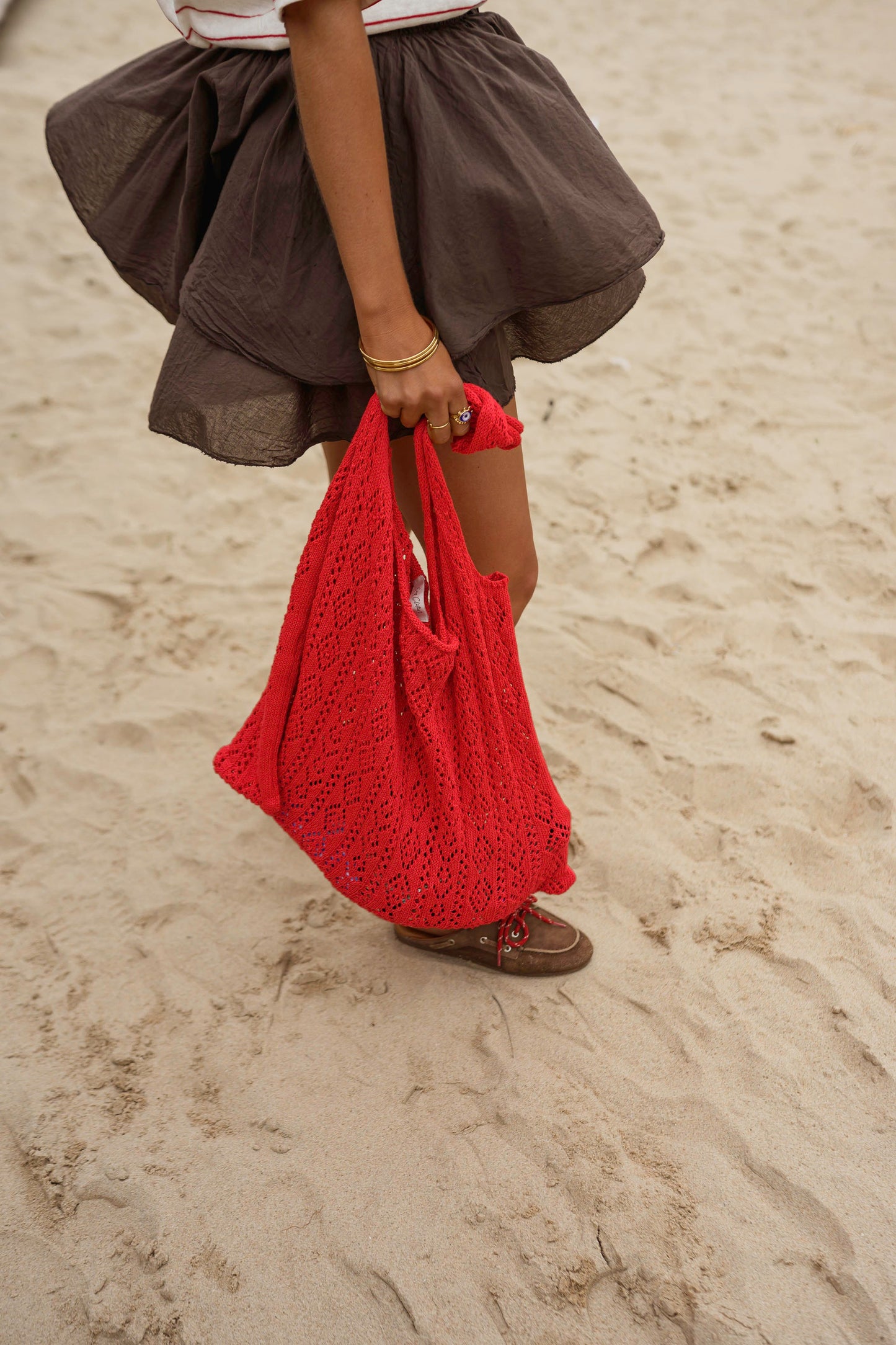 Coral Mesh Summer Bag