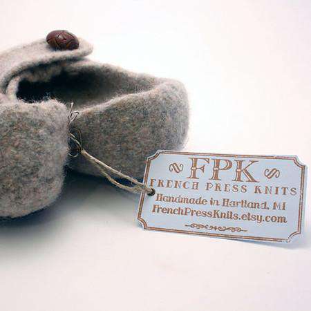 French Press Felted Slippers by Melynda Bernardi-Patterns-Alpaca Direct-Alpaca Direct