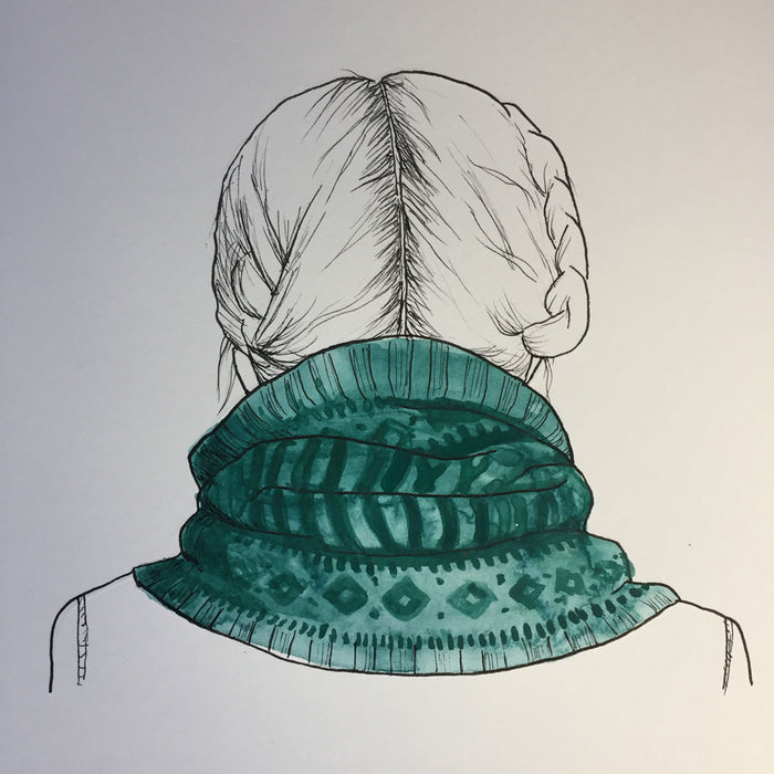 Glacier Park Cowl by Caitlin Hunter-Patterns-Alpaca Direct-Alpaca Direct