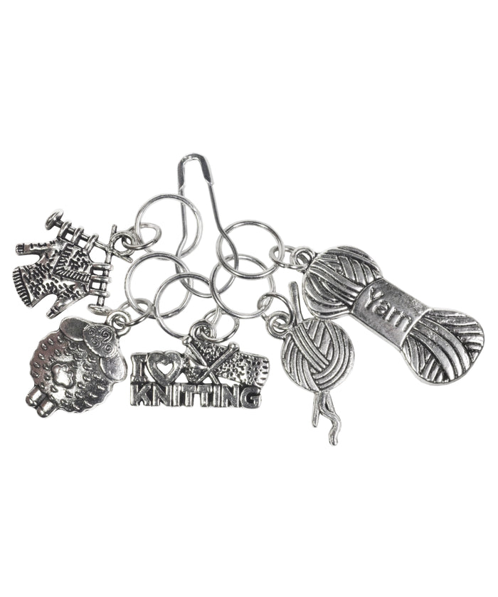 I Love Knitting Stitch Markers-Notions-Alpaca Direct-Alpaca Direct