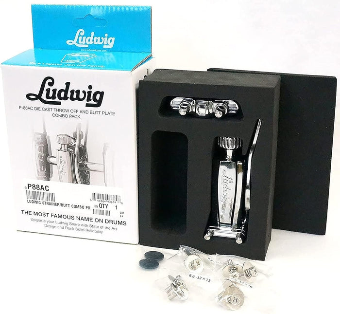 Ludwig P88AC Die-Cast Throw Off & Butt Plate Combo Pack