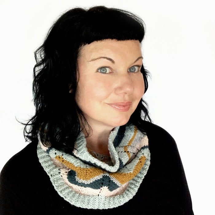 Scraptastic Cowl by Ambah O'Brien-Patterns-Alpaca Direct-Alpaca Direct