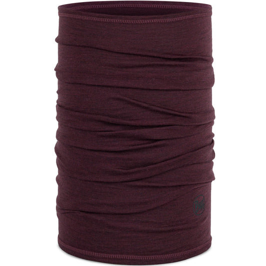 Buff Unisex Merino Wool Lightweight Tubular Bandana Scarf - Garnet