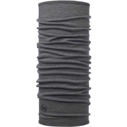 Buff Unisex Midweight Merino Wool Tubular Neck Gaiter - Grey