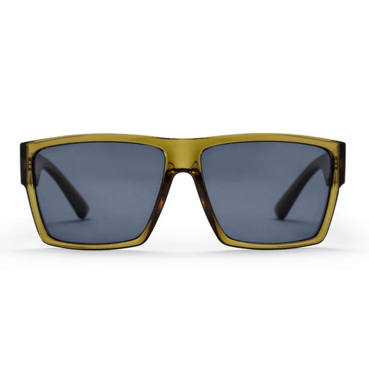 CHPO Miguel Oversized Sunglasses - Moss green/Black