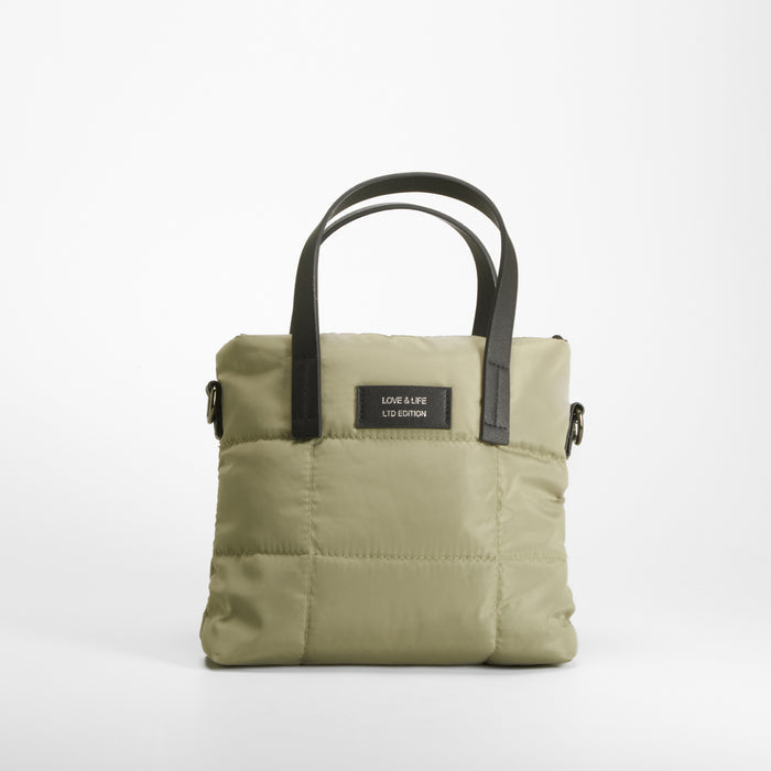 Bolso bandolera acolchado verde NYC