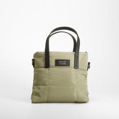 Bolso bandolera acolchado verde NYC