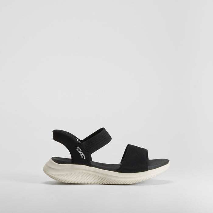 Sandalia slip in Ultra Flex negra SKECHERS