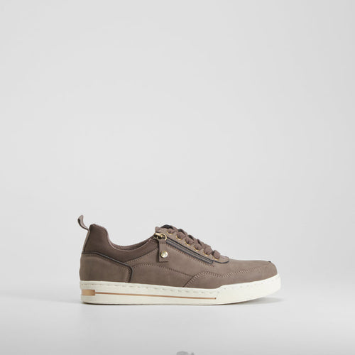 Zapatilla cremallera lateral marrón SENDA ROAD
