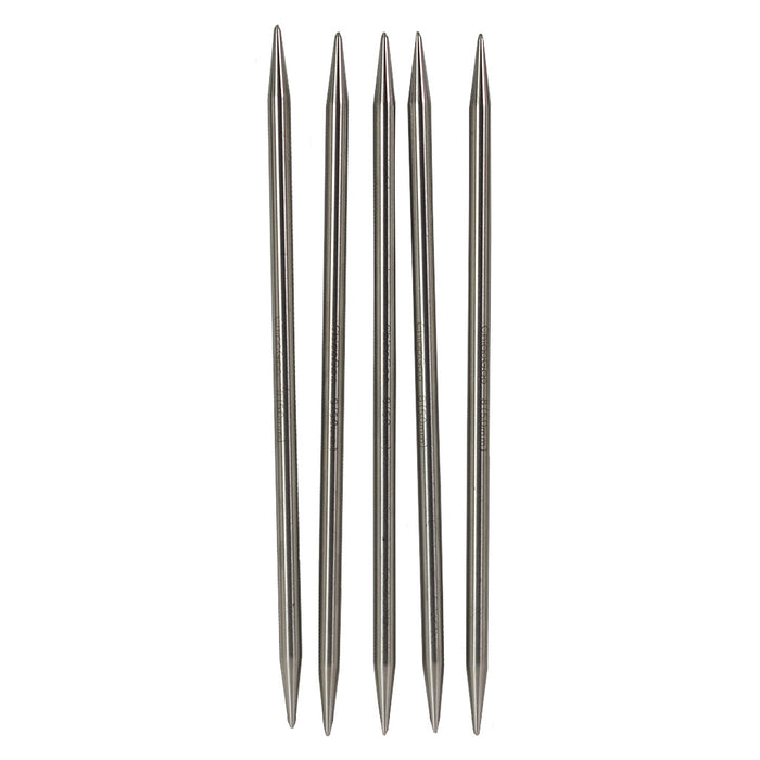 6 Inch ChiaoGoo Stainless Steel Double Point Needles-Needles-Chiaogoo-US 0, 2.0 mm-Alpaca Direct