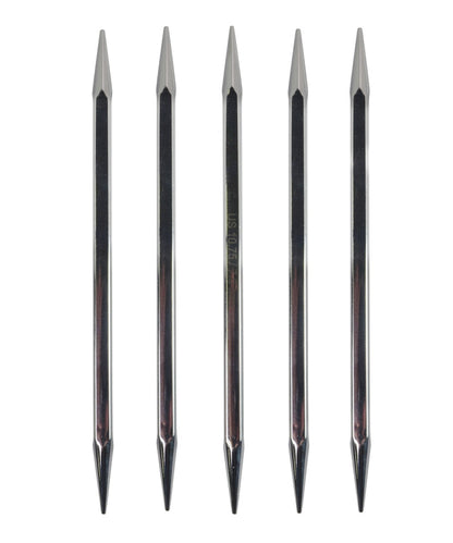 6 Inch Knitter's Pride Nova Platina Cubics Double Pointed Needles-Needles-Knitter's Pride-US 8, 5.0mm-Alpaca Direct