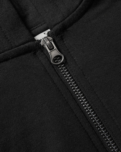 Girls Black & Deep Emerald Cropped Zip Hoodie 2-Pack