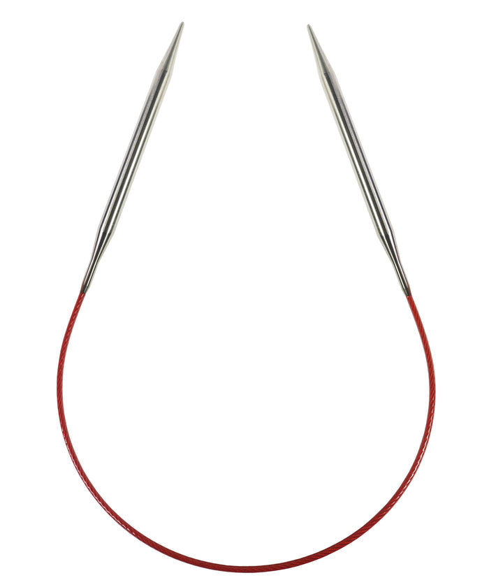9 Inch ChiaoGoo RED Circular Knitting Needles-Needles-Chiaogoo-US 2.5, 3.0mm-Alpaca Direct