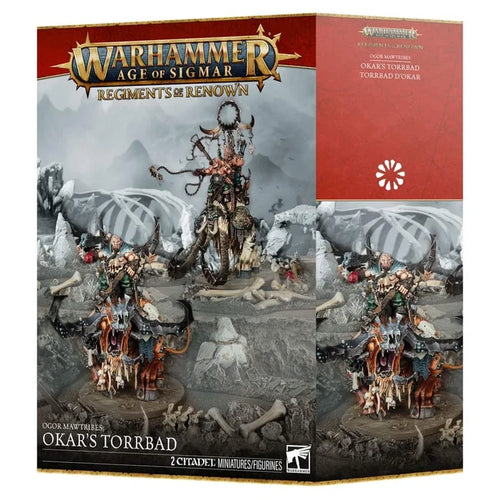 95-19 Warhammer: Age of Sigmar: Ogor Mawtribes: Okar's Torrbad FOC August 14, 2026