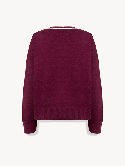 Burgundy Diego Sweater