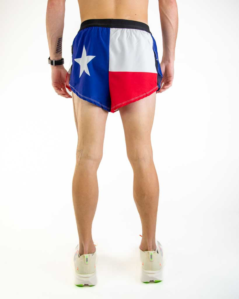 Men's Texas Flag 2" DS Split Shorts