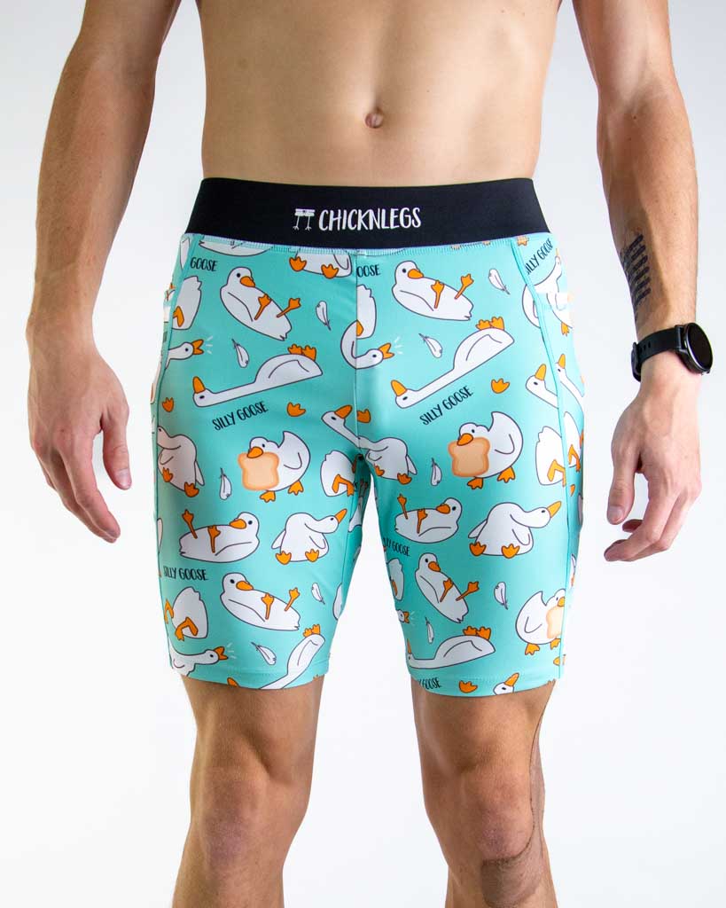 Men's Silly Goose 8" Half Tights