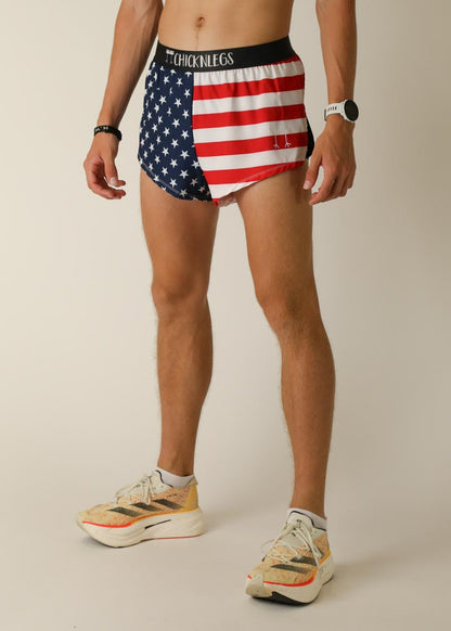 Men's USA 2" Split Shorts