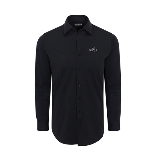 Iowa State Apex Performance Dress Shirt Black