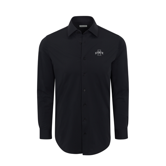 Iowa State Apex Performance Dress Shirt Black