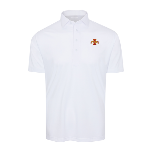 Iowa State Semi-Spread Collar Polo White