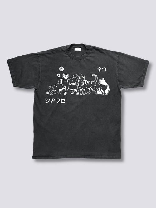 Front Print - Playful Vintage T-Shirt