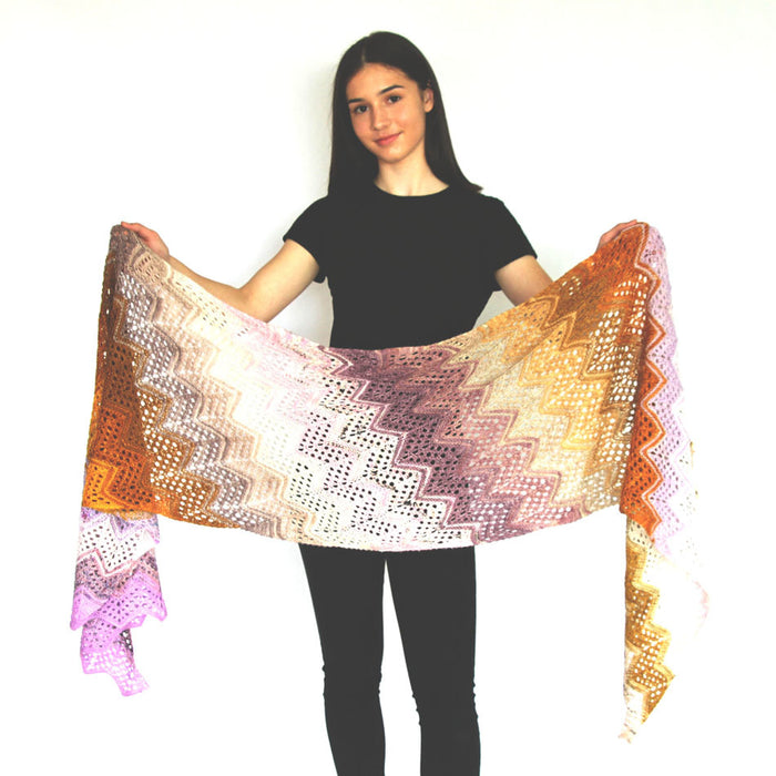 ADVENTurer Scarf & Wrap by Ambah O'Brien-Patterns-Alpaca Direct-Alpaca Direct