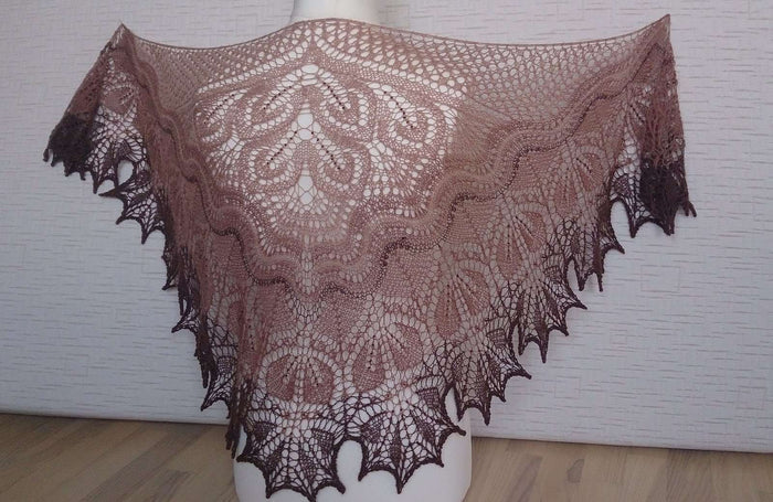 Alberta Shawl by Anne-Lise Maigaard-Patterns-Anne-Lise Maigaard-Alpaca Direct