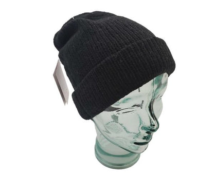 Alpaca Cuffed Hat-Apparel-Alpaca Direct-Black-Alpaca Direct