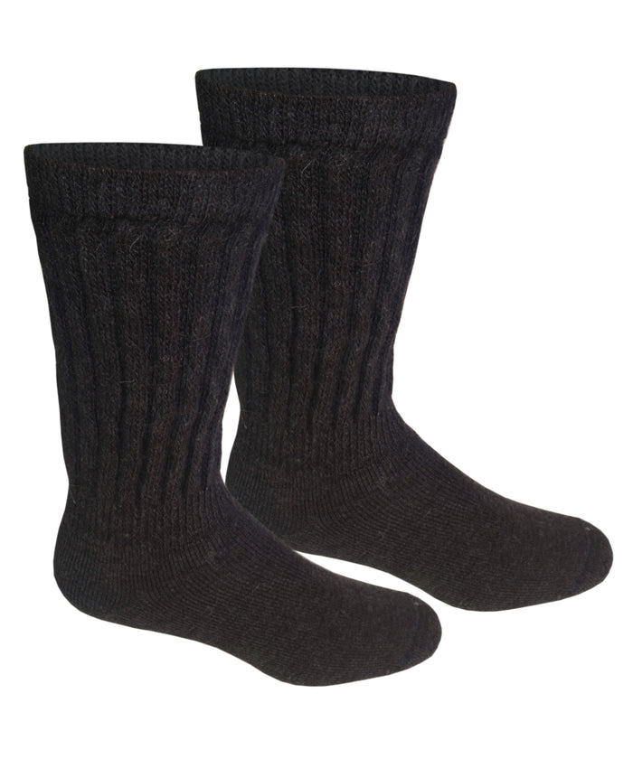 Alpaca Diabetic Socks-Socks-Alpaca Direct-Large-Charcoal-Alpaca Direct