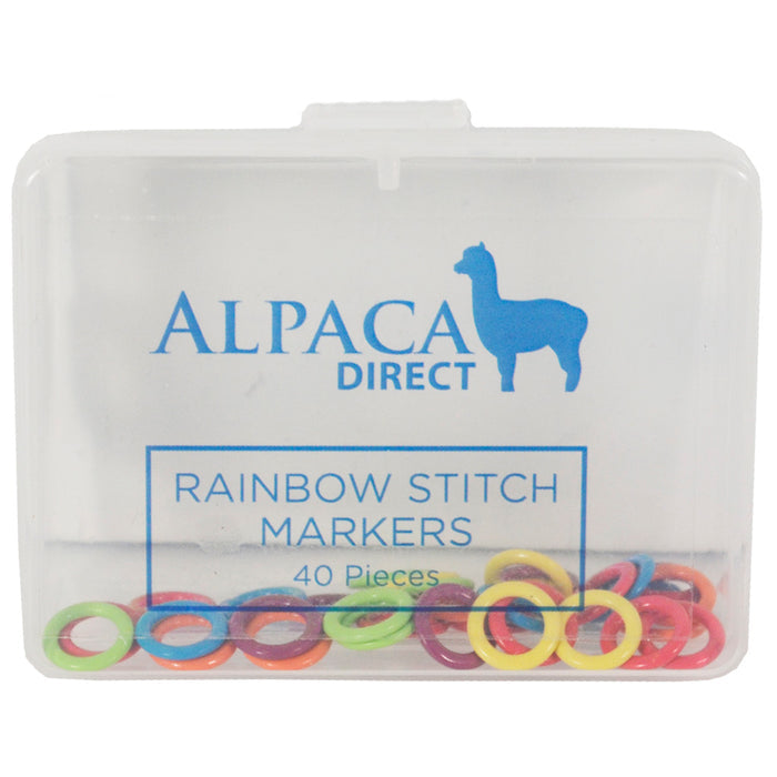 Alpaca Direct Small Rainbow 40 Stitch Markers-Notions-Alpaca Direct-Alpaca Direct