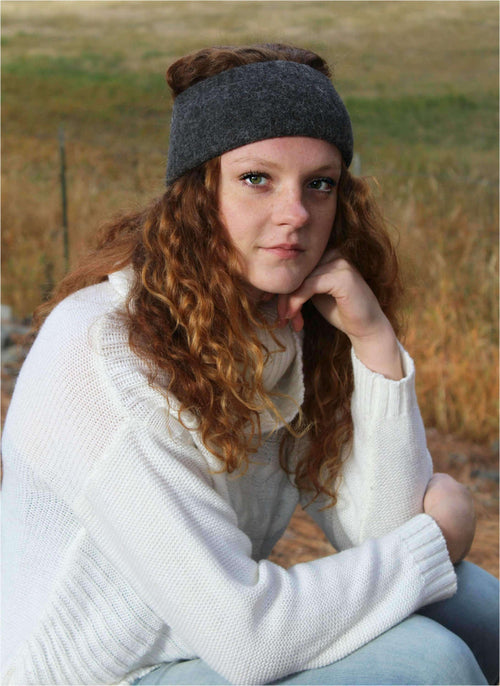 Alpaca Skiband-Apparel-Alpaca Direct-Charcoal-Alpaca Direct