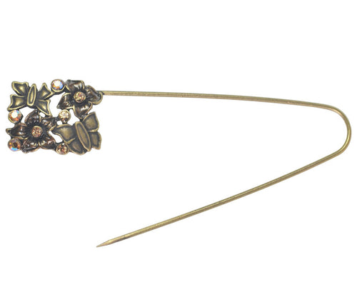 Antique Brass and Topaz Kilt Pin-Notions-Bryson-Alpaca Direct