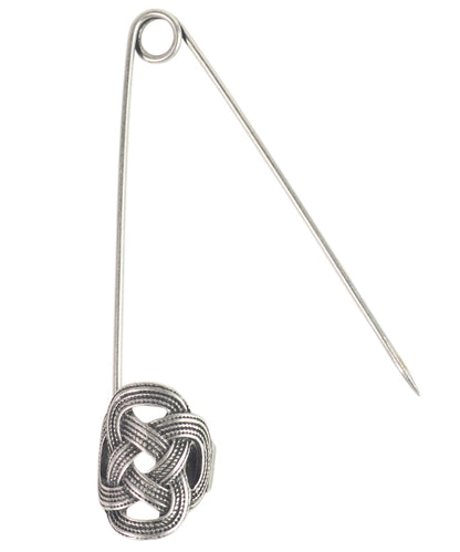 Antique Silver Celtic Knot Kilt Pin-Notions-Bryson-Alpaca Direct