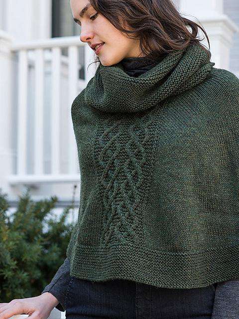 Arcadia Poncho by Melissa LaBarre *Berroco Pattern*-Patterns-Berroco-Alpaca Direct