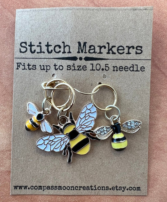 Bee Stitch Markers-Notions-Alpaca Direct-Alpaca Direct