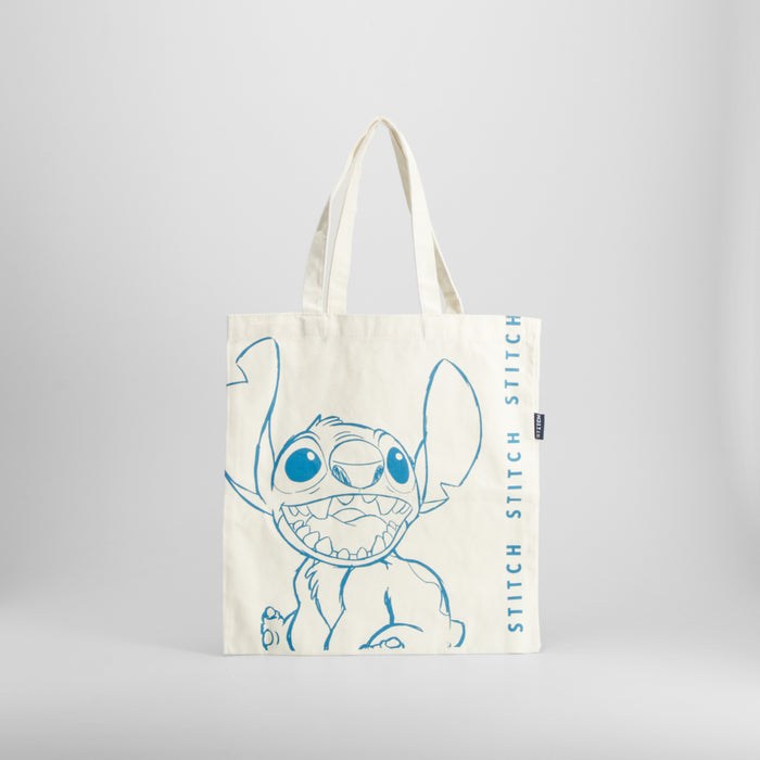 Bolsa tote azul diseño personaje STITCH