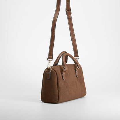 Bolso bandolera con asas cortas marrón PICCOLA PIU