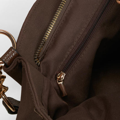 Bolso hombro asa cadena marrón PICCOLA PIU