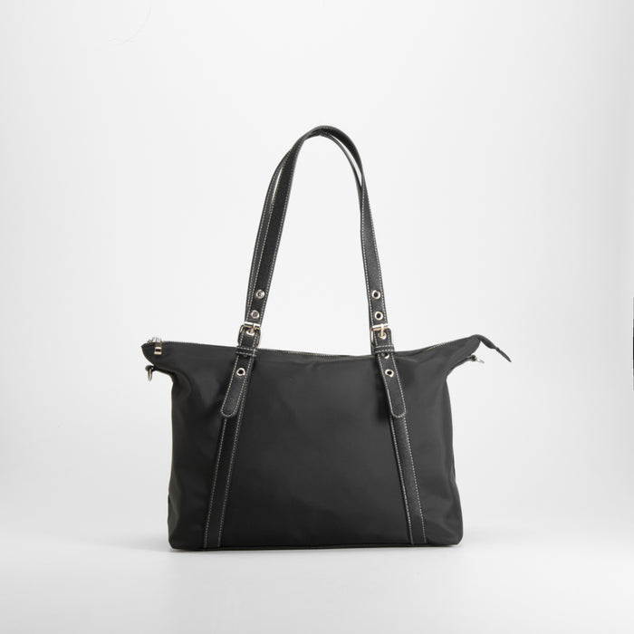 Bolso shopper asas largas negro PICCOLA PIU