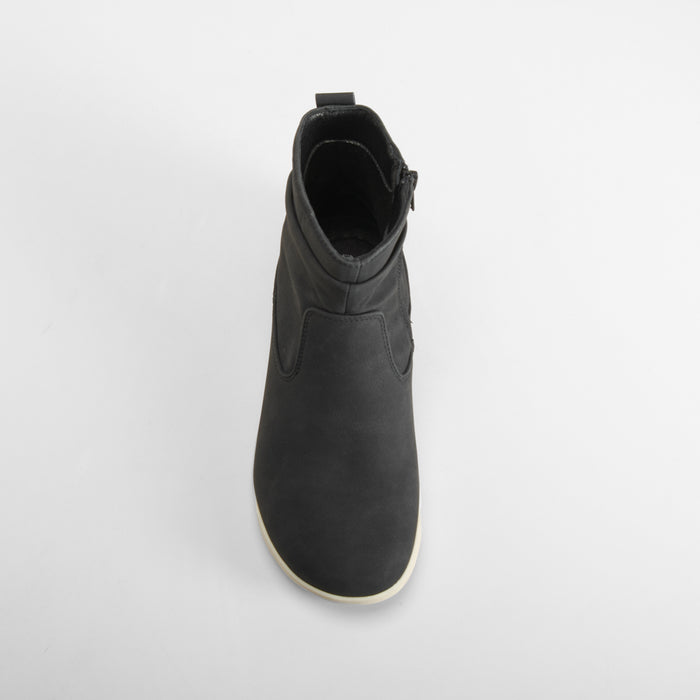 Botín plisado barefoot negro COMFEET