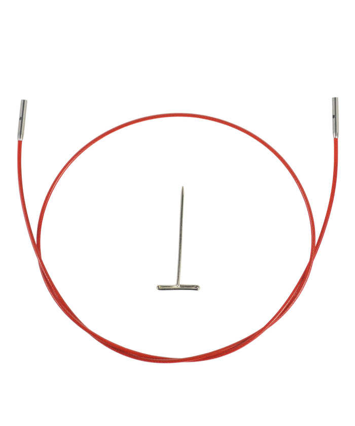 ChiaoGoo Red TWIST Interchangeable Cable 14" (35cm)-Notions-Chiaogoo-Mini-Alpaca Direct
