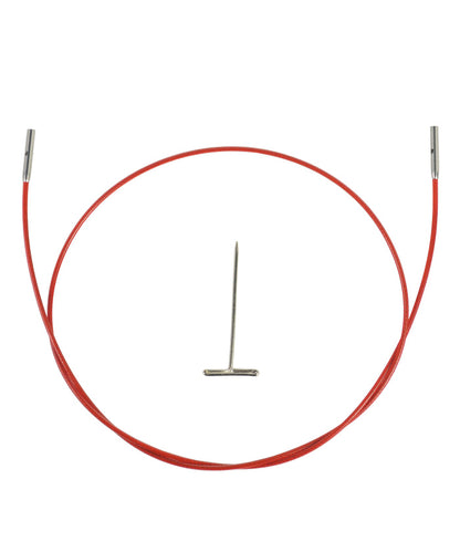 ChiaoGoo Red TWIST Interchangeable Cable 14" (35cm)-Notions-Chiaogoo-Mini-Alpaca Direct