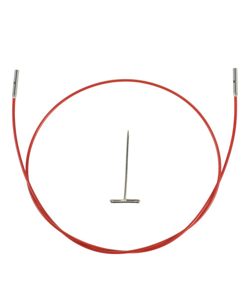 ChiaoGoo Red TWIST Interchangeable Cable 14" (35cm)-Notions-Chiaogoo-Mini-Alpaca Direct