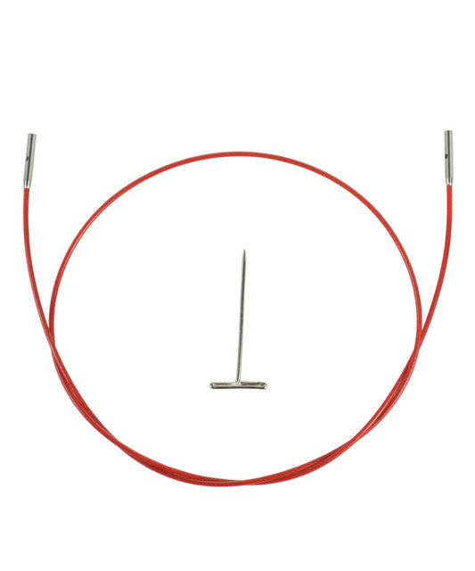 ChiaoGoo Red TWIST Interchangeable Cable 14" (35cm)-Notions-Chiaogoo-Mini-Alpaca Direct