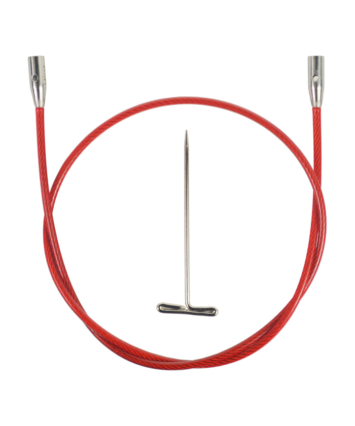 ChiaoGoo Red TWIST Interchangeable Cable 14" (35cm)-Notions-Chiaogoo-Large-Alpaca Direct