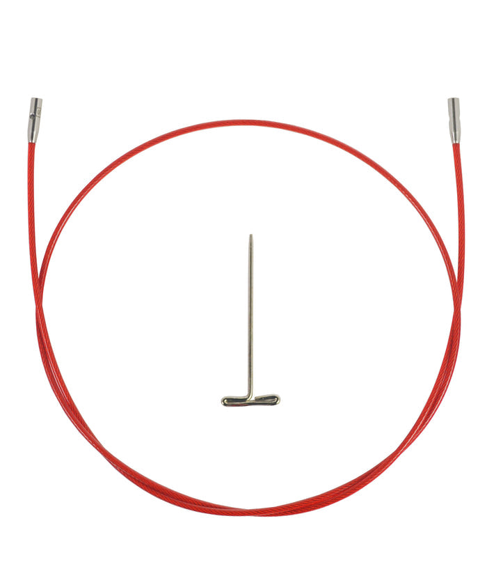 ChiaoGoo Red TWIST Interchangeable Cable 22" (55cm)-Notions-Chiaogoo-Small-Alpaca Direct